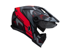 Capacete Bieffe B-trail Conquest Preto E Vermelho Tamanho 62 Motocross