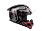 Capacete Bieffe B12 Phanton Esportivo Preto Vermelho Tamanho 60