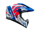 Capacete Bieffe B-trail Defender Branco/vermelho Tamanho 58 Pala Alongada Motocross