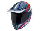 Capacete Bieffe 3 Sport Azv50 Tamanho 60 Azul E Vermelho
