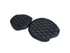 CAPAS DE BANCOS ROYAL ENFIELD SHOTGUN 650 ANCARA PRETO DIAMANTADA