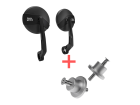 Kit Espelho de Punho Royal Enfield + Suporte Original 650 Café Racer