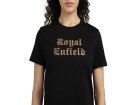 CAMISETA T-SHIRT PRETA E DOURADA XL